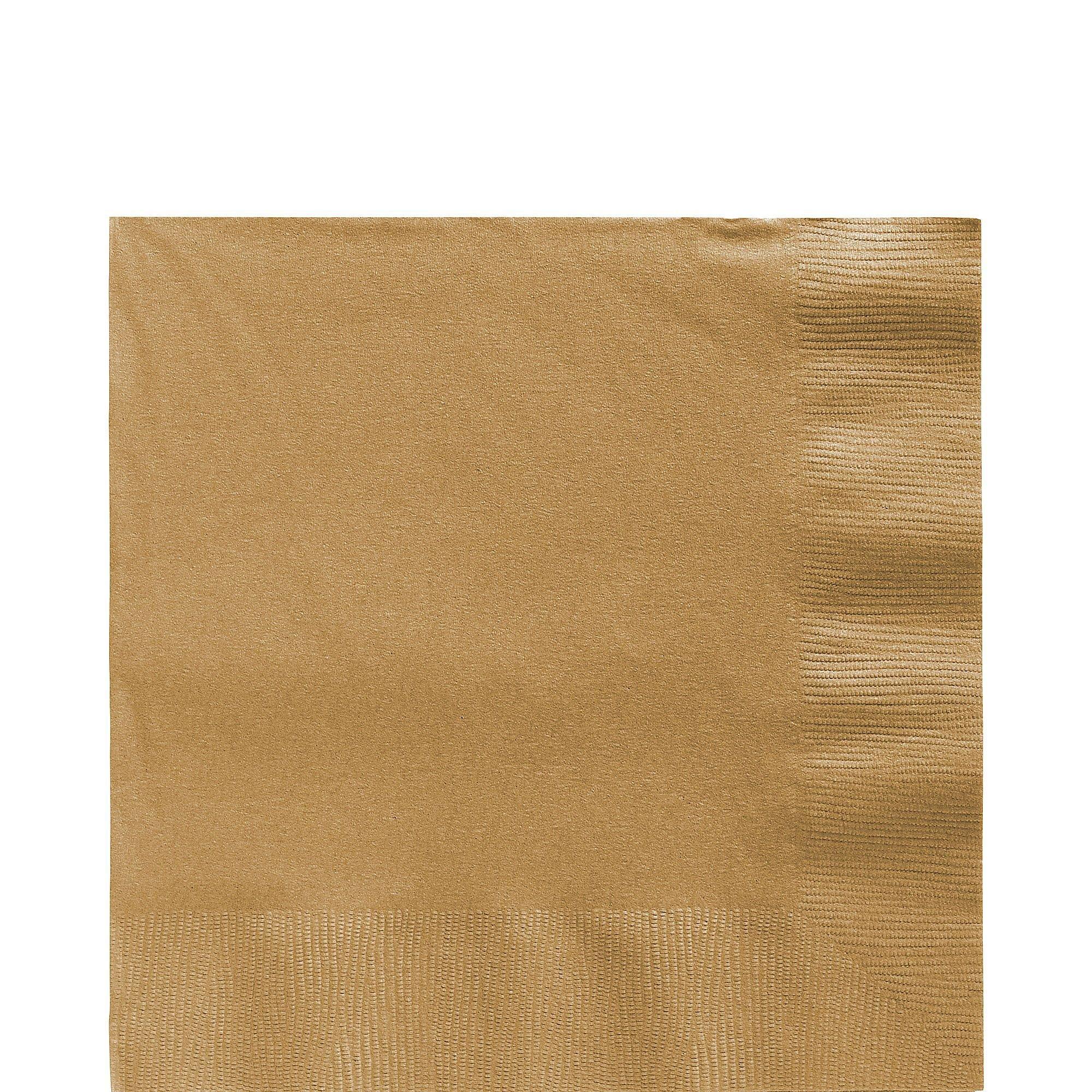 Gold Paper Lunch Napkins, 6.5in, 40ct Party City